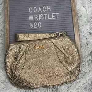 Coach Golden Wristlet